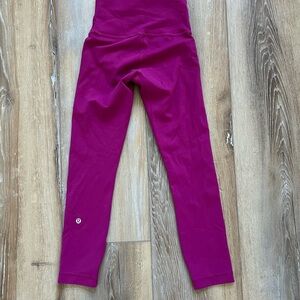 New Lululemon Wunder Train High Rise HR Tight Size 2 Magenta Smoke